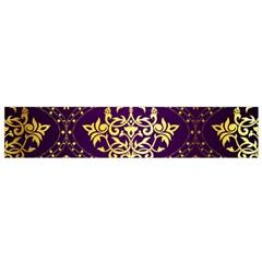 Flower Purplle Gold Flano Scarf (small) by Mariart