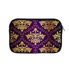 Flower Purplle Gold Apple Macbook Pro 13  Zipper Case by Mariart