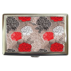 Flower Rose Red Black White Cigarette Money Cases by Mariart