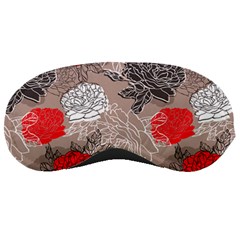 Flower Rose Red Black White Sleeping Masks by Mariart