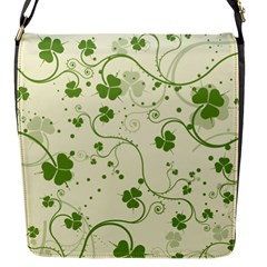 Flower Green Shamrock Flap Messenger Bag (s) by Mariart