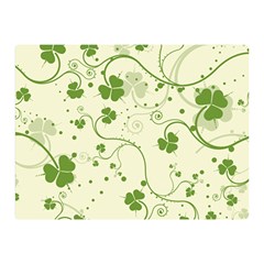 Flower Green Shamrock Double Sided Flano Blanket (mini)  by Mariart