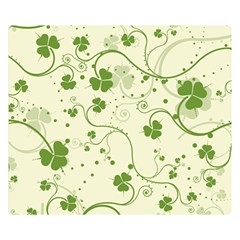 Flower Green Shamrock Double Sided Flano Blanket (small)  by Mariart