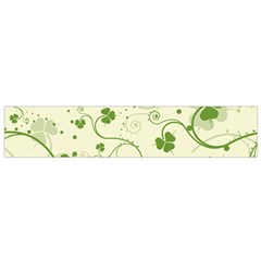 Flower Green Shamrock Flano Scarf (small) by Mariart