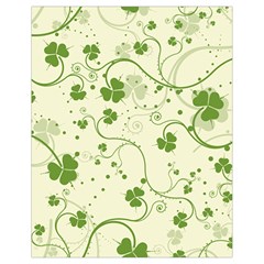 Flower Green Shamrock Drawstring Bag (small) by Mariart