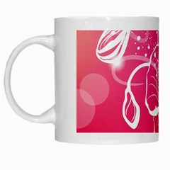 Flower Red Sakura Pink White Mugs by Mariart