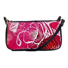 Flower Red Sakura Pink Shoulder Clutch Bags by Mariart