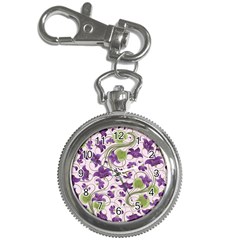 Flower Sakura Star Purple Green Leaf Key Chain Watches