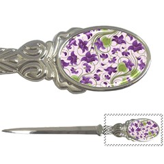 Flower Sakura Star Purple Green Leaf Letter Openers