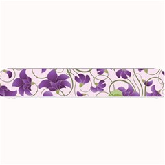 Flower Sakura Star Purple Green Leaf Small Bar Mats by Mariart