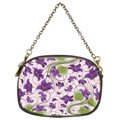 Flower Sakura Star Purple Green Leaf Chain Purses (One Side) 