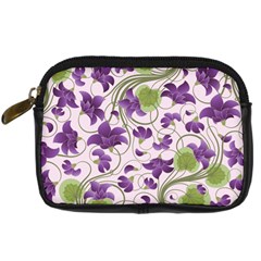 Flower Sakura Star Purple Green Leaf Digital Camera Cases