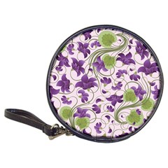 Flower Sakura Star Purple Green Leaf Classic 20-cd Wallets by Mariart