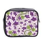 Flower Sakura Star Purple Green Leaf Mini Toiletries Bag 2-Side Back