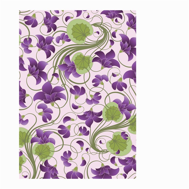 Flower Sakura Star Purple Green Leaf Small Garden Flag (Two Sides)