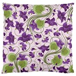 Flower Sakura Star Purple Green Leaf Large Cushion Case (One Side) Front