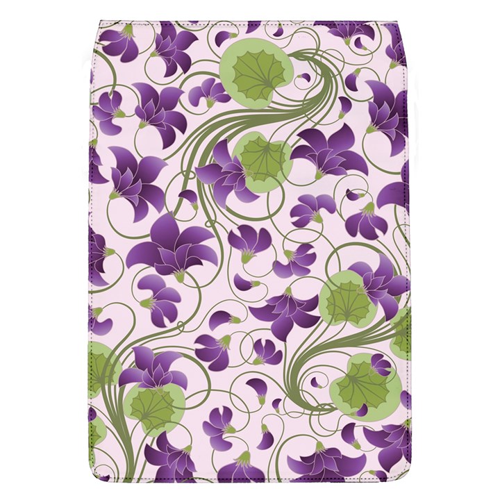 Flower Sakura Star Purple Green Leaf Flap Covers (L) 