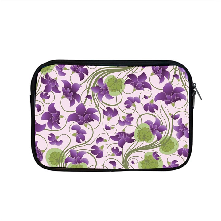 Flower Sakura Star Purple Green Leaf Apple MacBook Pro 15  Zipper Case