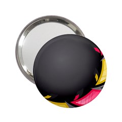 Hole Circle Line Red Yellow Black Gray 2 25  Handbag Mirrors by Mariart