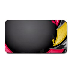 Hole Circle Line Red Yellow Black Gray Medium Bar Mats by Mariart