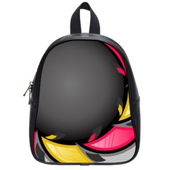 Hole Circle Line Red Yellow Black Gray School Bags (small)  by Mariart