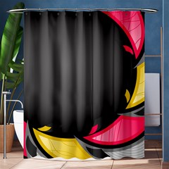 Hole Circle Line Red Yellow Black Gray Shower Curtain 60  X 72  (medium)  by Mariart