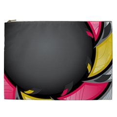 Hole Circle Line Red Yellow Black Gray Cosmetic Bag (xxl)  by Mariart