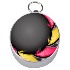 Hole Circle Line Red Yellow Black Gray Silver Compasses by Mariart