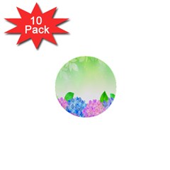 Fruit Flower Leaf 1  Mini Buttons (10 Pack) 