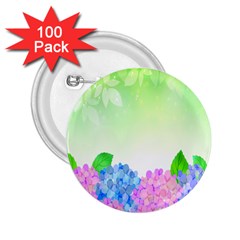 Fruit Flower Leaf 2.25  Buttons (100 pack) 