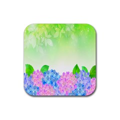 Fruit Flower Leaf Rubber Coaster (Square) 