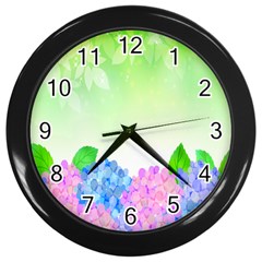 Fruit Flower Leaf Wall Clocks (black)