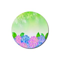 Fruit Flower Leaf Rubber Coaster (Round) 