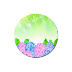 Fruit Flower Leaf Magnet 3  (round)