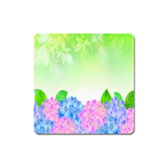 Fruit Flower Leaf Square Magnet