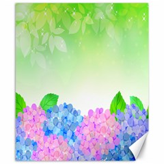 Fruit Flower Leaf Canvas 8  X 10  by Mariart