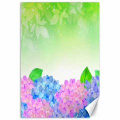 Fruit Flower Leaf Canvas 12  X 18   by Mariart