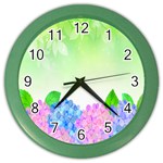 Fruit Flower Leaf Color Wall Clocks Front