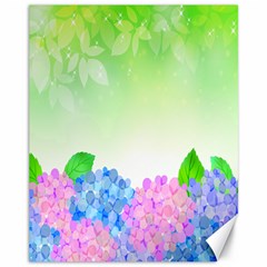 Fruit Flower Leaf Canvas 11  X 14   by Mariart