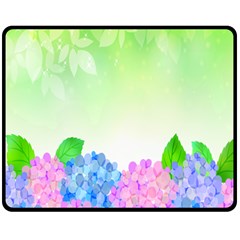 Fruit Flower Leaf Fleece Blanket (medium)  by Mariart