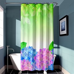 Fruit Flower Leaf Shower Curtain 36  X 72  (stall)  by Mariart