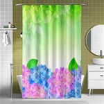 Fruit Flower Leaf Shower Curtain 48  x 72  (Small)  Curtain(48  X 72 ) - 42.18 x64.8  Curtain(48  X 72 )