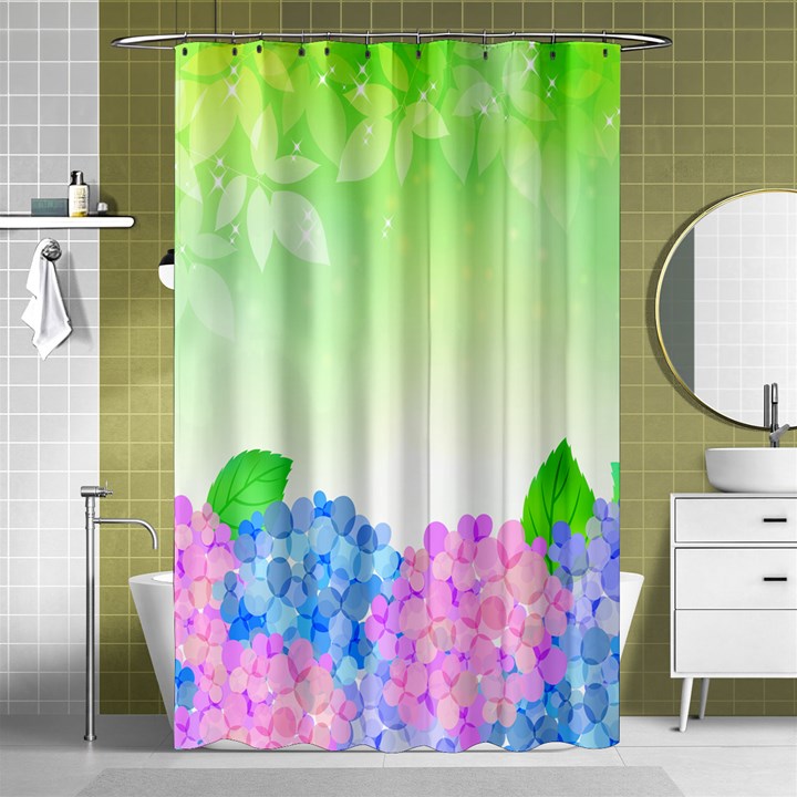 Fruit Flower Leaf Shower Curtain 48  x 72  (Small) 