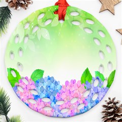 Fruit Flower Leaf Ornament (Round Filigree)