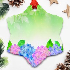 Fruit Flower Leaf Ornament (snowflake) by Mariart