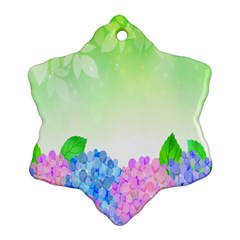 Fruit Flower Leaf Snowflake Ornament (two Sides)