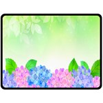 Fruit Flower Leaf Double Sided Fleece Blanket (Large)  80 x60  Blanket Front