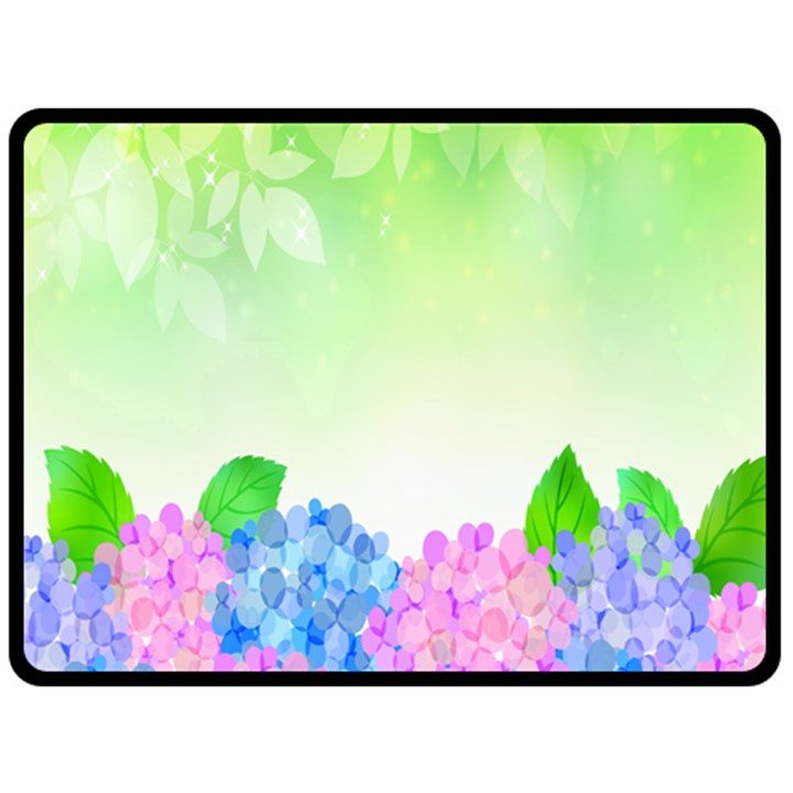 Fruit Flower Leaf Double Sided Fleece Blanket (Large) 