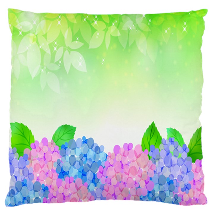 Fruit Flower Leaf Standard Flano Cushion Case (One Side)