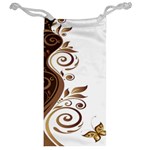 Leaf Brown Butterfly Jewelry Bag Back